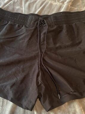 Kona Sol Black Athletic Drawstring Shorts
